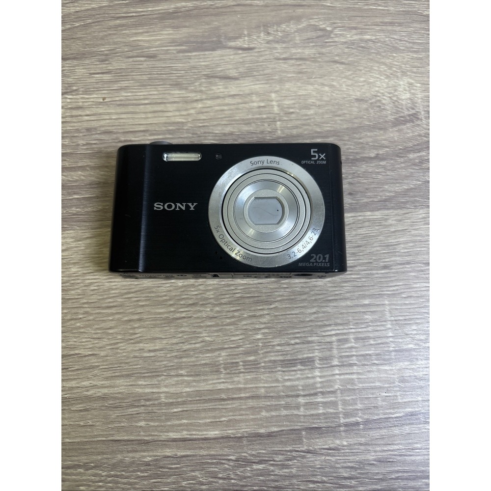 Sony Cyber-shot DSC-W800 20.1MP Compact Camera 5x Zoom Black